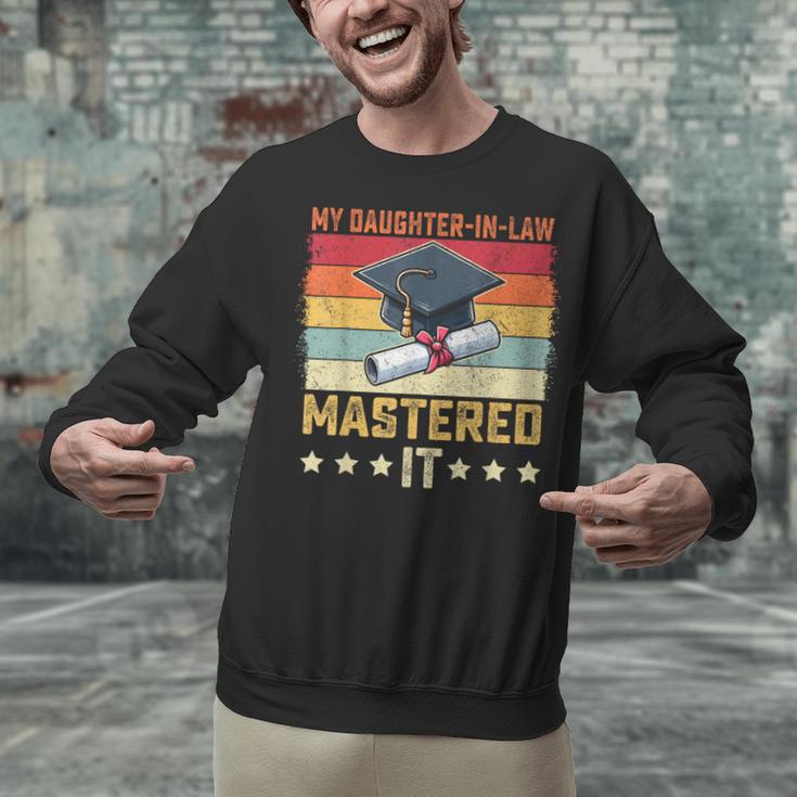 My Daughter In Law Mastered It Master's Graduation Vintage Unisex Sweatshirt