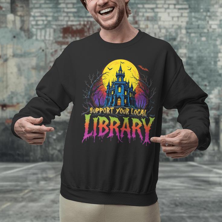 Death Gothic Support Your Local Library Lovers Book Unisex Sweatshirt Death Gothic Support Your Local Library Lovers Book Unisex Sweatshirt