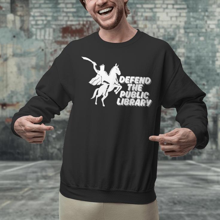 Defend Public Library Support Local Library Book Lover Unisex Sweatshirt