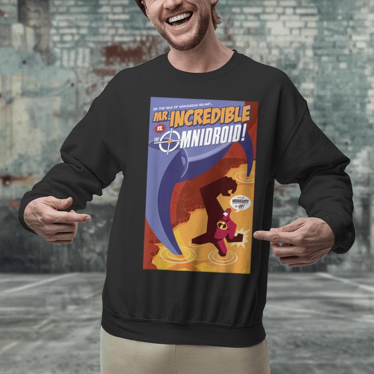 Disney Pixar The Incredibles Omnidroid Comic Book Cover Unisex Sweatshirt