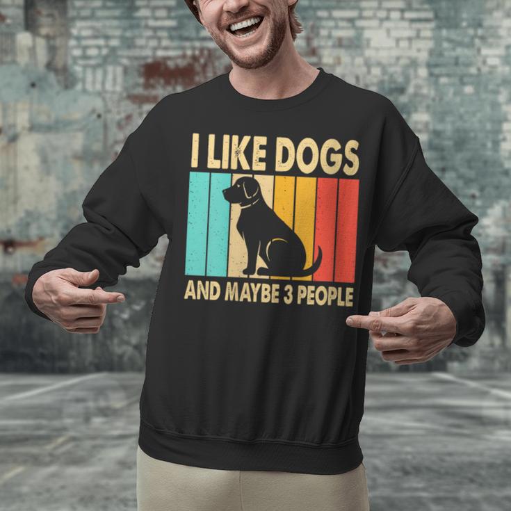 I Like Dogs And Maybe 3 People Introvert Unisex Sweatshirt I Like Dogs And Maybe 3 People Introvert Unisex Sweatshirt