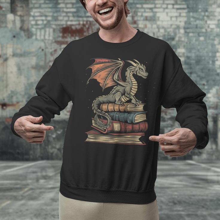 Dragon Fantasy Book Lover Book Nerd Unisex Sweatshirt