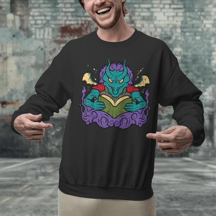 Dragon Read Reading Librarian Book Across America Kids Unisex Sweatshirt