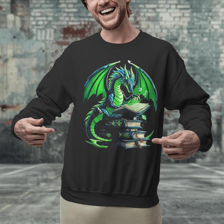 Dragon Reading Books Bookworm Unisex Sweatshirt