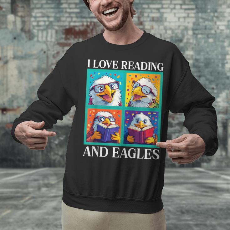Eagle Love Reading And Eagles Child Book Lover Unisex Sweatshirt Eagle Love Reading And Eagles Child Book Lover Unisex Sweatshirt