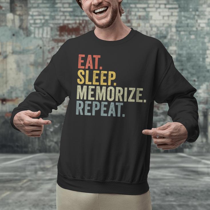 Eat Sleep Memorize Repeat Memory Unisex Sweatshirt