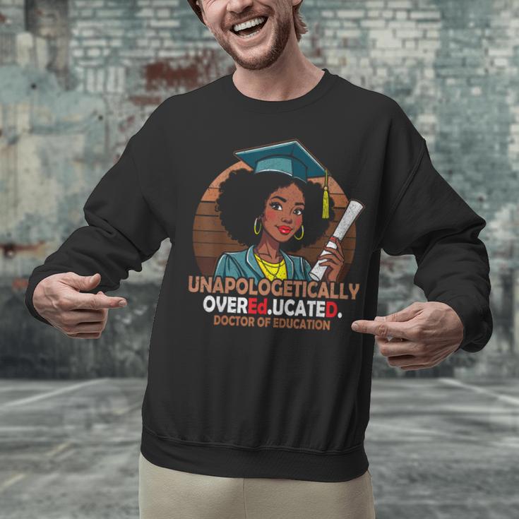 EdD Black Girls Doctor Of Education Graduation Black Women Unisex Sweatshirt