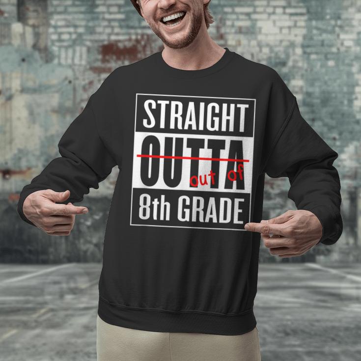 Eighth Grade Graduation Shirt Straight Outta 8th Grade Unisex Sweatshirt