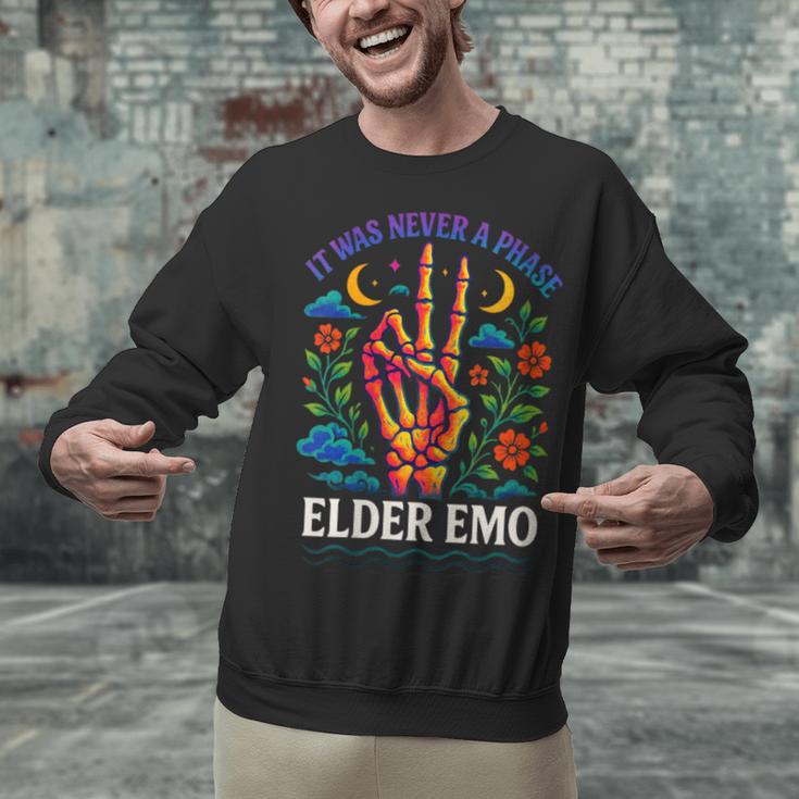 Elder Emo Nostalgia Skeleton Hand Unisex Sweatshirt Elder Emo Nostalgia Skeleton Hand Unisex Sweatshirt