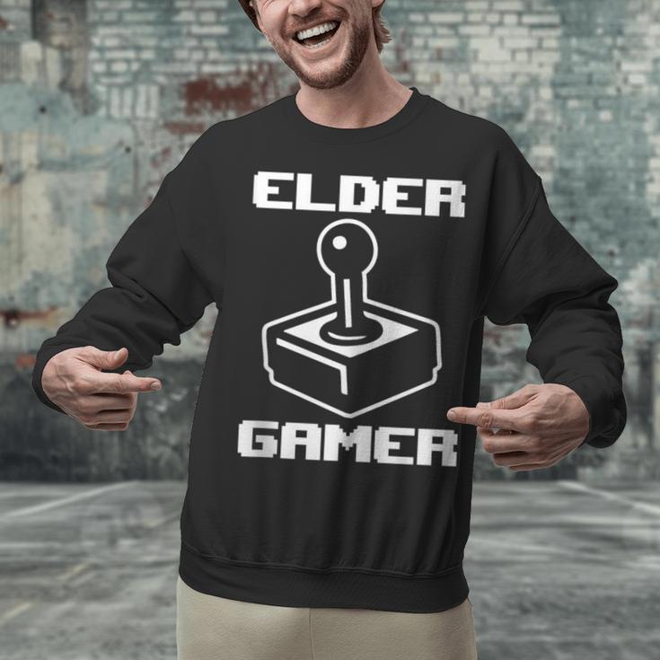 Elder Gamer Retro Video Game Nostalgia Old Gamer Unisex Sweatshirt