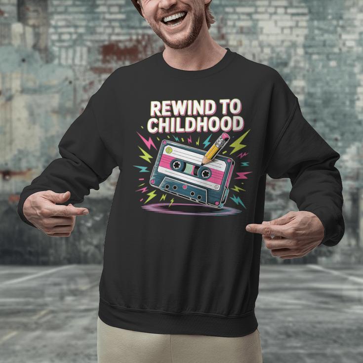 Elder Millennials Embracing 90s Rewind Nostalgia Vibes Unisex Sweatshirt Elder Millennials Embracing 90s Rewind Nostalgia Vibes Unisex Sweatshirt
