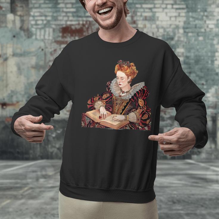 Elizabeth I Reading A Book Unisex Sweatshirt Elizabeth I Reading A Book Unisex Sweatshirt