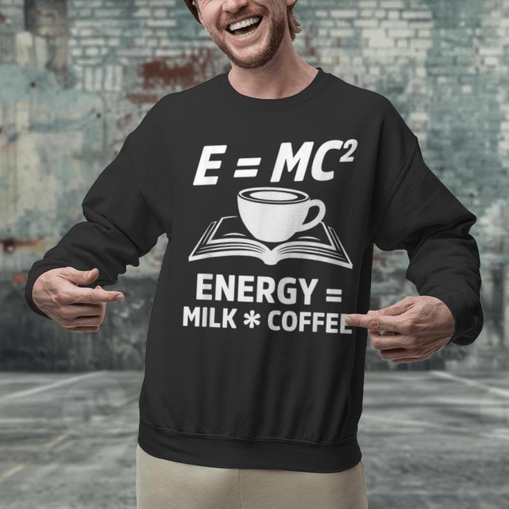 EMC2 Energy Milk x Coffee Science Book Math Lover Unisex Sweatshirt