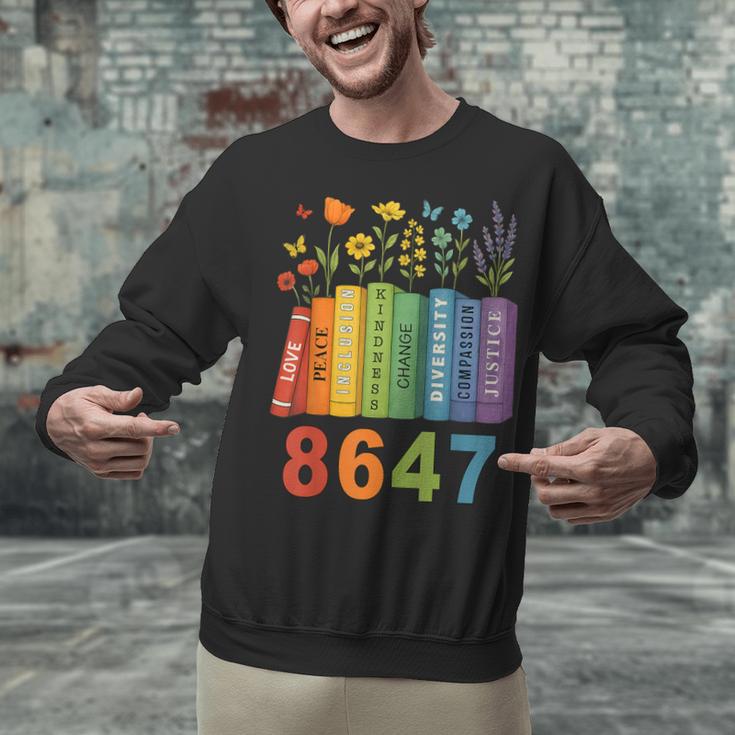 Equal Rights Book Flower Resist 86 47 Feminist Women Rights Unisex Sweatshirt