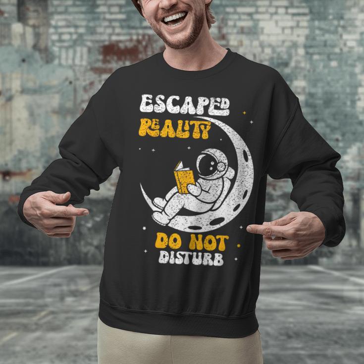 Escaped Reality Do Not Disturb Book Lover Unisex Sweatshirt