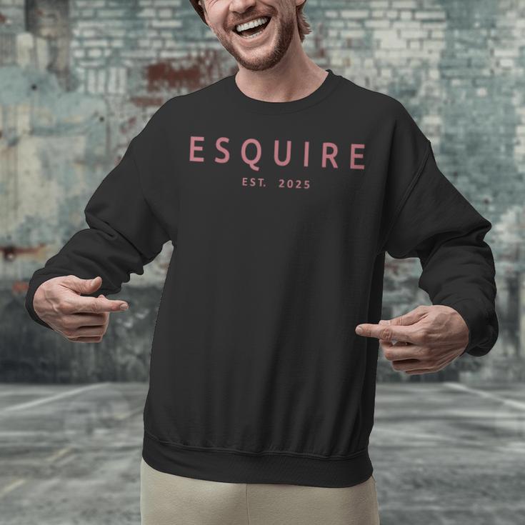 Esquire Est 2025 Women Attorney Lawyer Law School Graduation Unisex Sweatshirt
