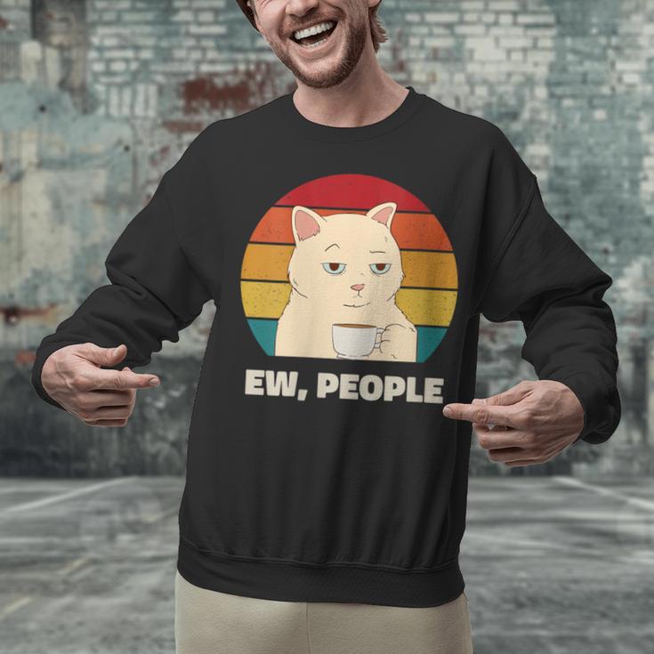 Ew People Introvert Cat Lover Crazy Colorful Cat Lady Unisex Sweatshirt Ew People Introvert Cat Lover Crazy Colorful Cat Lady Unisex Sweatshirt