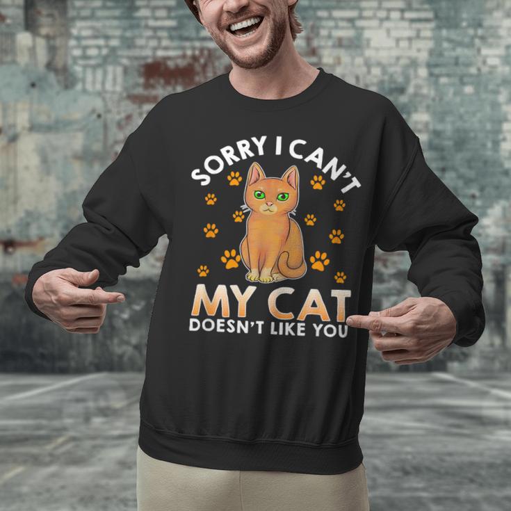 Excuse For Introverts My Cat Doesnt Like You Cat Unisex Sweatshirt Excuse For Introverts My Cat Doesnt Like You Cat Unisex Sweatshirt