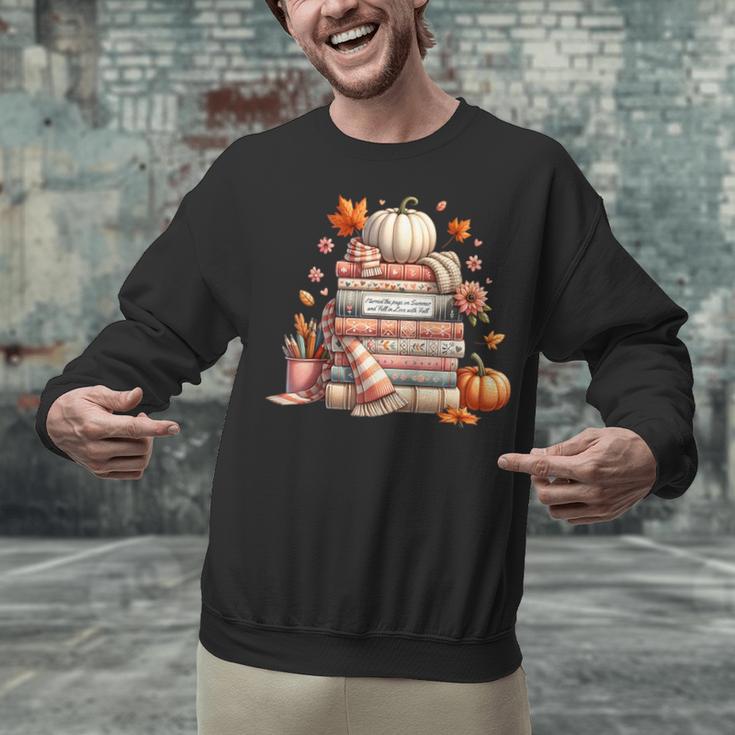 Fall Colors s I Love Fall s Books & Pumpkins Unisex Sweatshirt Fall Colors s I Love Fall s Books & Pumpkins Unisex Sweatshirt