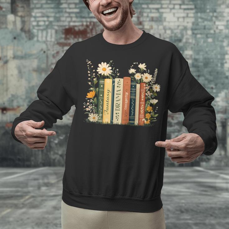 Fantasy Drama Tragedy Book Floral Subtle Unisex Sweatshirt Fantasy Drama Tragedy Book Floral Subtle Unisex Sweatshirt
