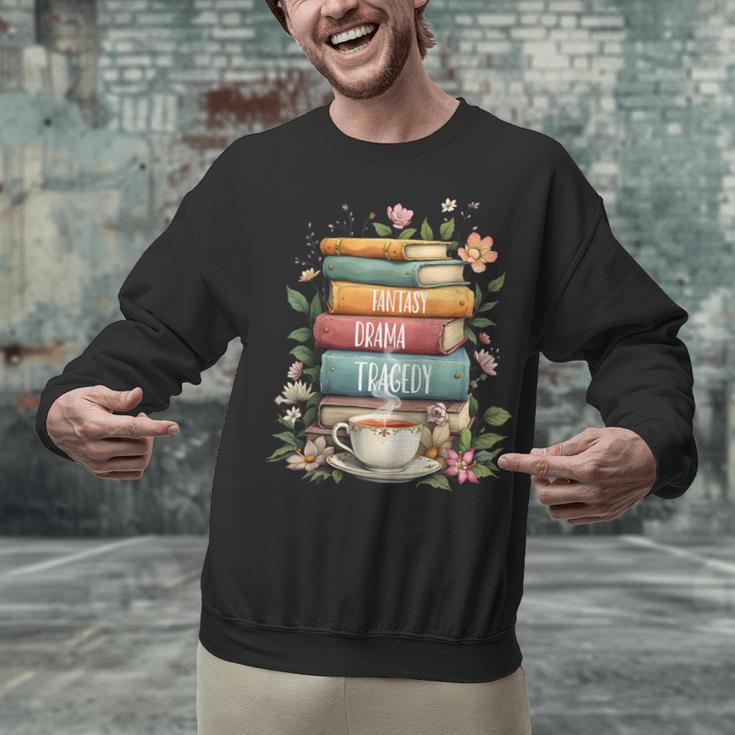 Fantasy Drama Tragedy Book Lover Subtle Watercolor Unisex Sweatshirt Fantasy Drama Tragedy Book Lover Subtle Watercolor Unisex Sweatshirt