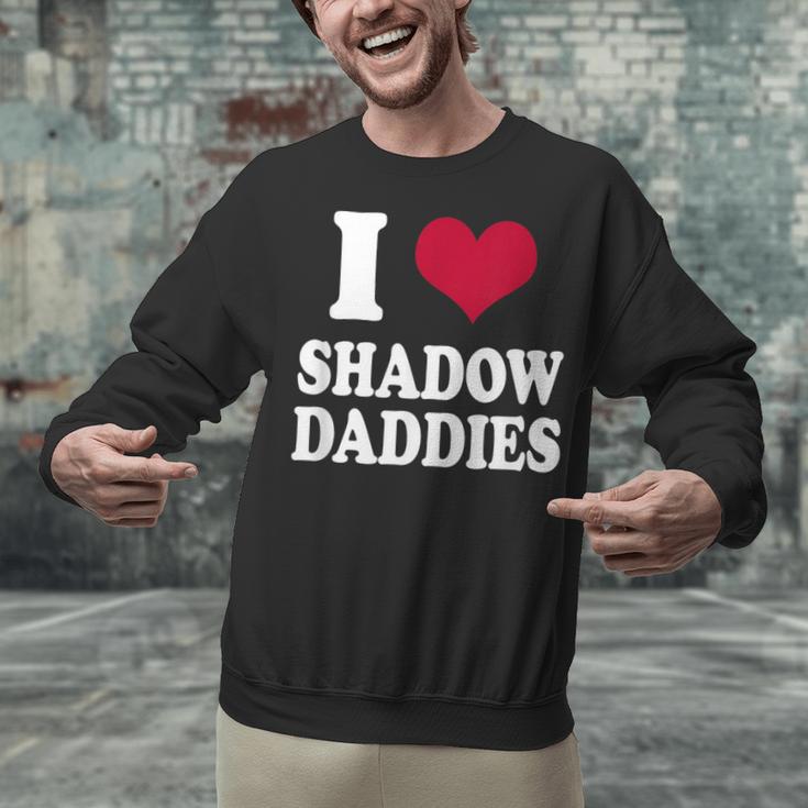 Fantasy Romantasy Book Lover I Love Heart Shadow Daddies Unisex Sweatshirt