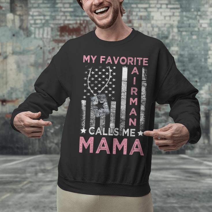 My Favorite Airman Calls Me Mama Airman Graduation Mom Unisex Sweatshirt