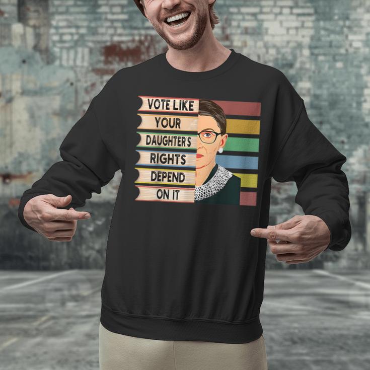 Feminist Ruth Bader Ginsburg RBG Quote Girl With Book Women Unisex Sweatshirt Feminist Ruth Bader Ginsburg RBG Quote Girl With Book Women Unisex Sweatshirt