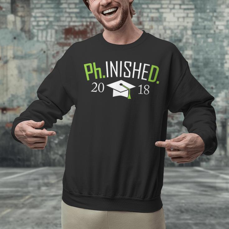 Finished PhD PhInished 2018 Graduation Shirt Unisex Sweatshirt