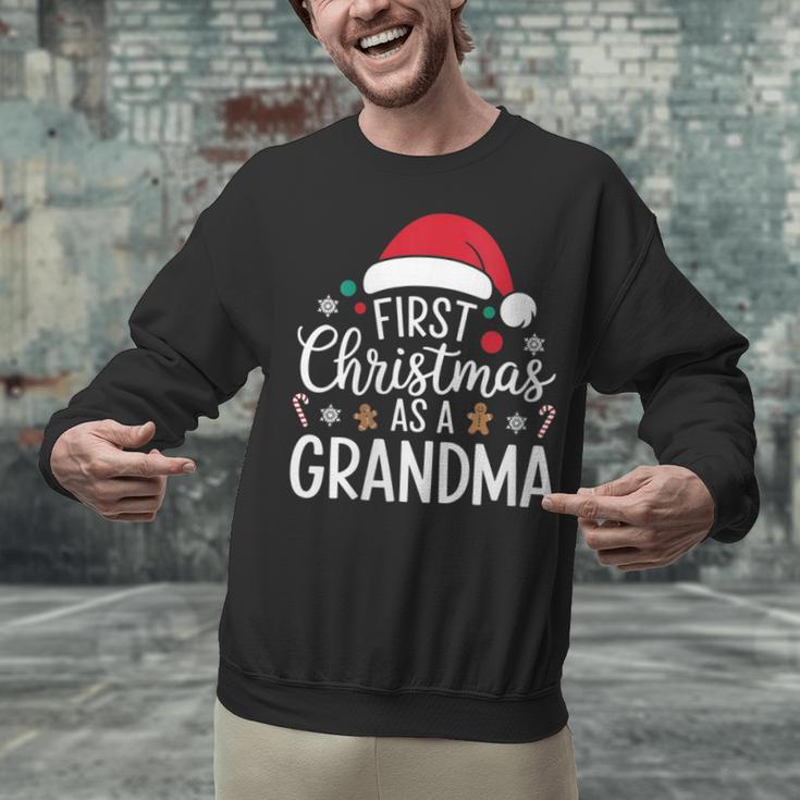 First Christmas As A Grandma Holiday New Grandmother Memory Unisex Sweatshirt First Christmas As A Grandma Holiday New Grandmother Memory Unisex Sweatshirt