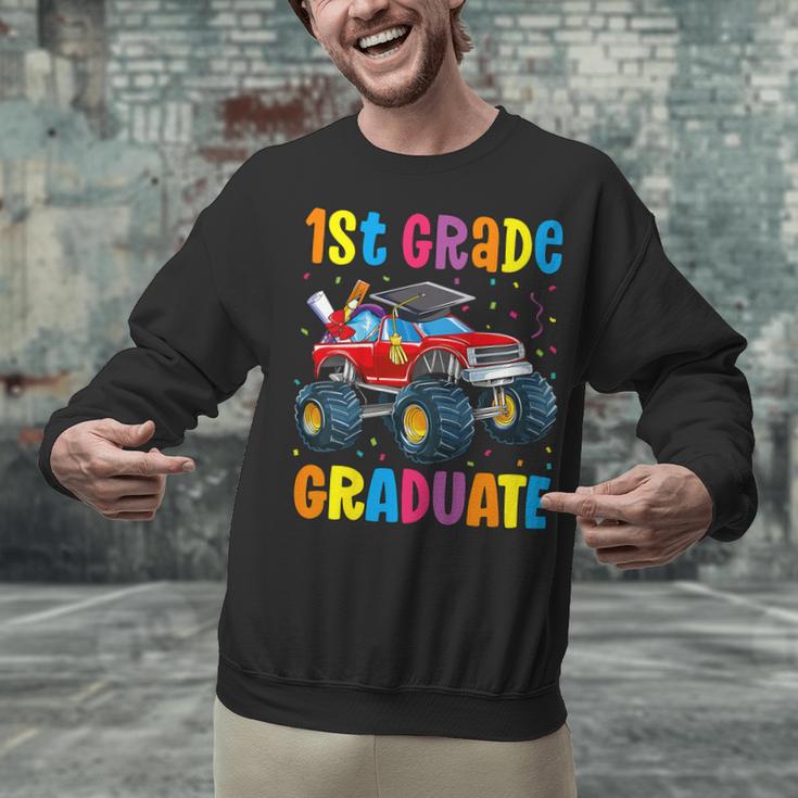 First Grade Graduation Monster Truck 1st Grade Graduate Unisex Sweatshirt