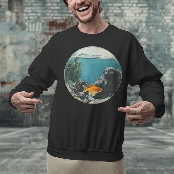 Fish Bowl Frutiger Aero Y2K Retro Vibes Unisex Sweatshirt