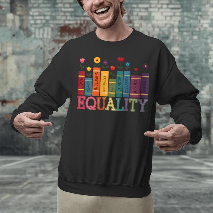 Floral Flower Book Equality Human Rights Women's Rights Unisex Sweatshirt