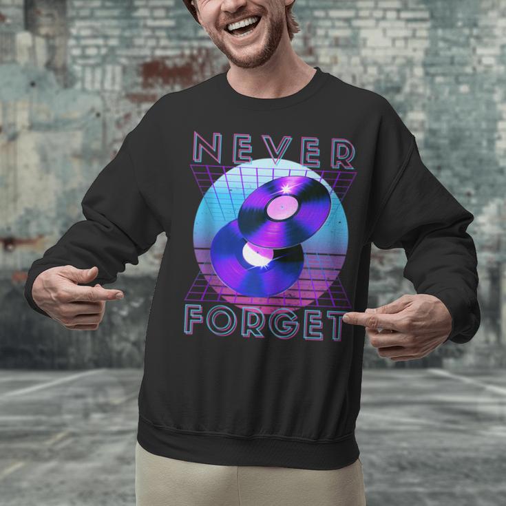 Never Forget Retro 80s 90s Nostalgia Unisex Sweatshirt