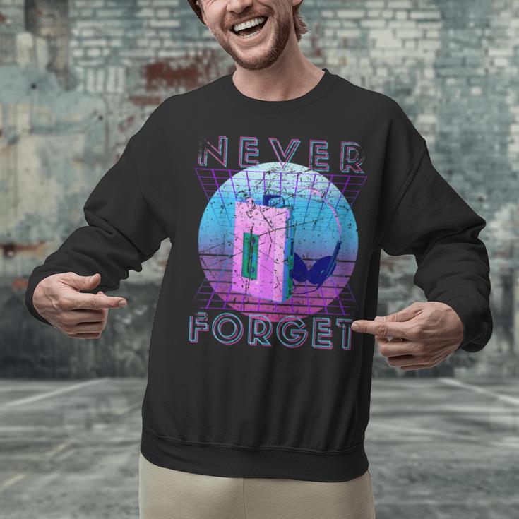 Never Forget Retro 80s 90s Nostalgia Unisex Sweatshirt