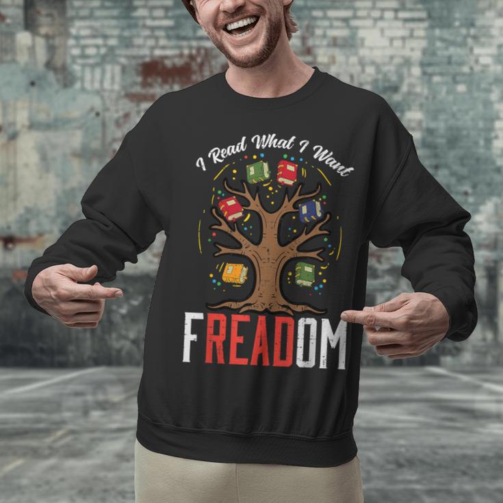 Freadom Tree Read Reading Librarian Book Across America Unisex Sweatshirt