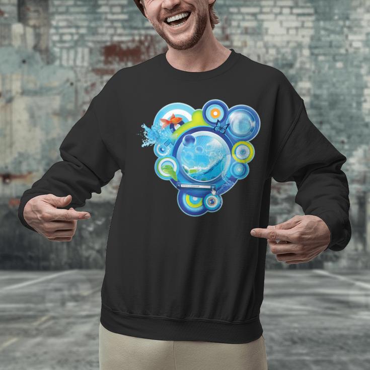 Frutiger Aero Metro Abstract Maximalism 2000s Nostalgia Unisex Sweatshirt