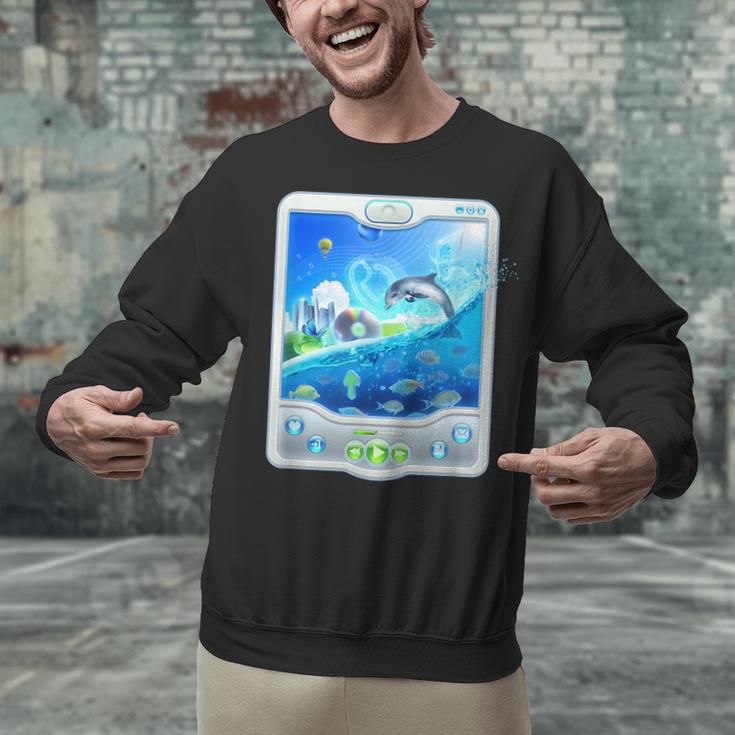 Frutiger Aero Skeuomorphism User Interface Nostalgia Unisex Sweatshirt