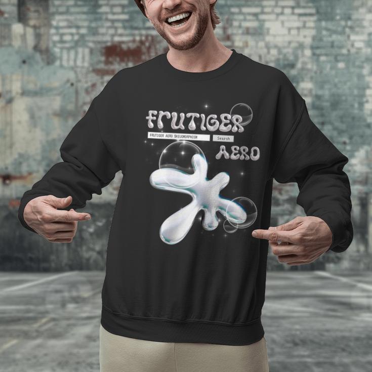 Frutiger Aero Y2K Fashion Trends Statement Piece Tech Orb Unisex Sweatshirt
