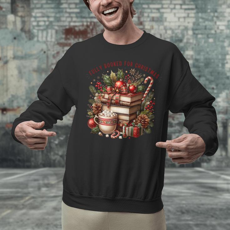 Fully Booked For Christmas Cozy Holiday Books Winter Reading Unisex Sweatshirt