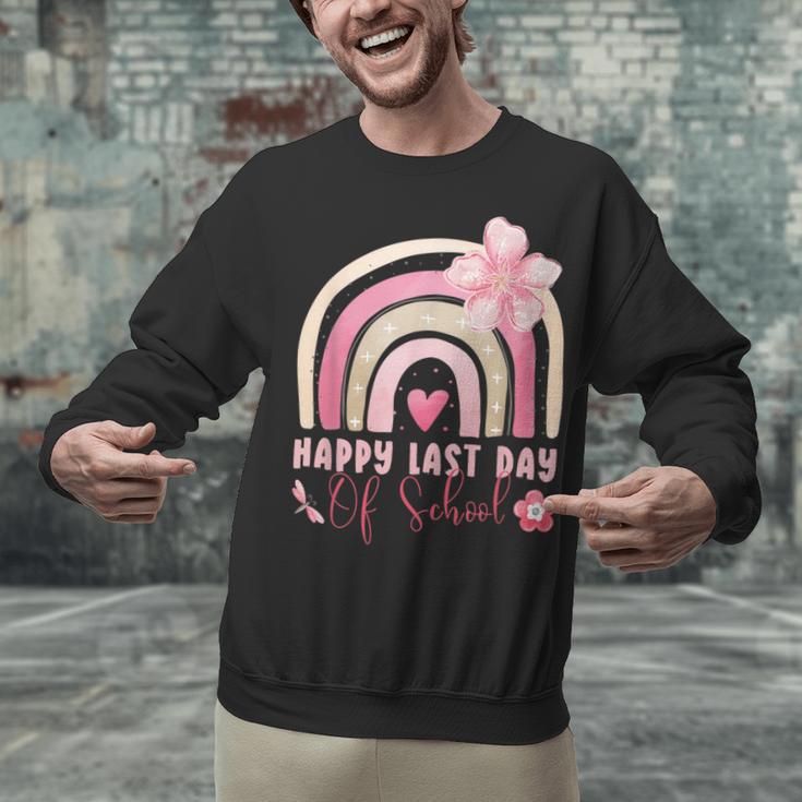 Fun Happy Last Day Of School Girl Student Graduation Rainbow Unisex Sweatshirt
