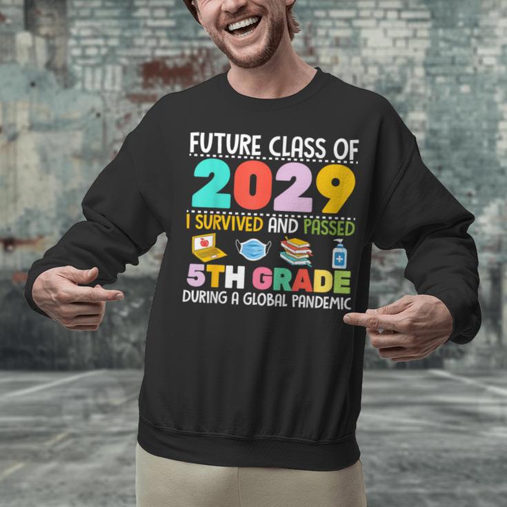 Future Class Of 2029 I Survived Passed 5th Grade Graduation Unisex Sweatshirt
