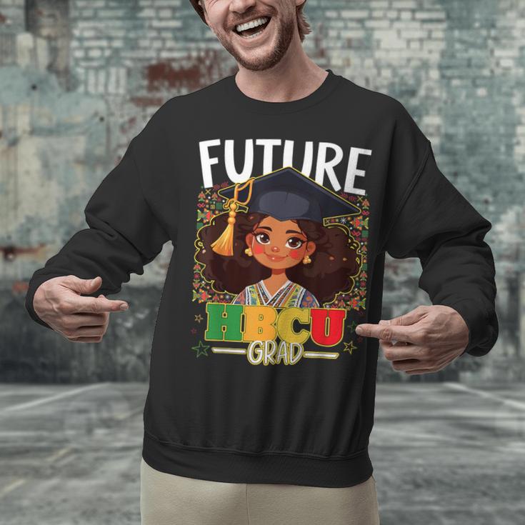 Future HBCU Grad Afro Girl College Graduation Kids Unisex Sweatshirt