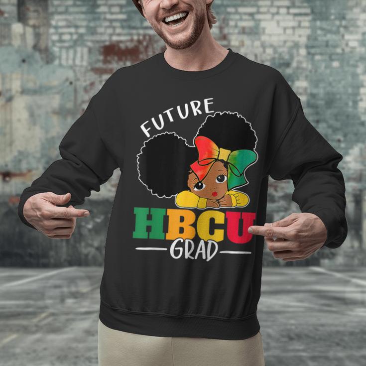 Future HBCU Grad History Girl Graduation HBCU Kids Unisex Sweatshirt