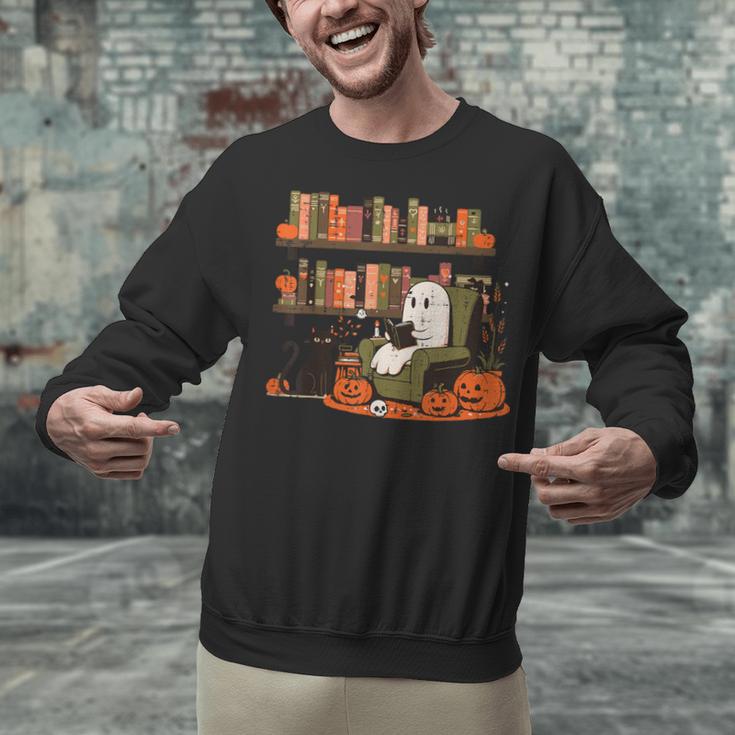Ghost Library Reading Books Halloween Men Women Kids Unisex Sweatshirt Ghost Library Reading Books Halloween Men Women Kids Unisex Sweatshirt