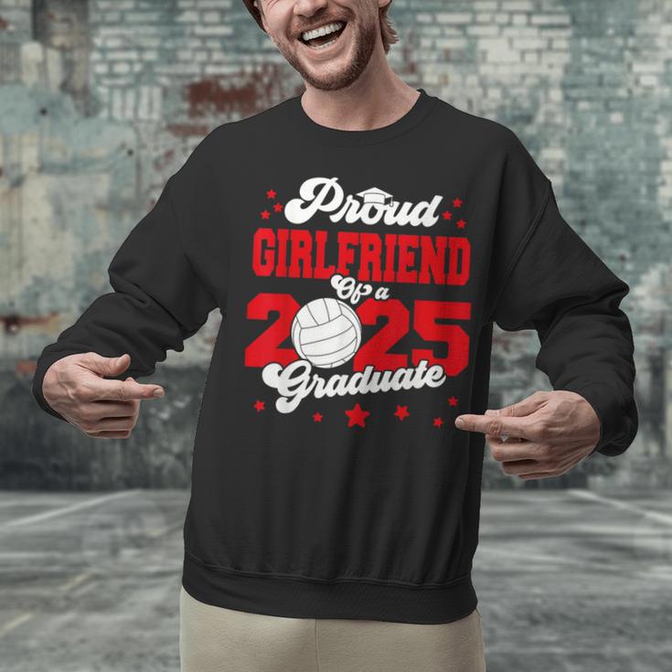 Girlfriend Of a 2025 Graduate Prom Graduation 25 VolleyBall Unisex Sweatshirt