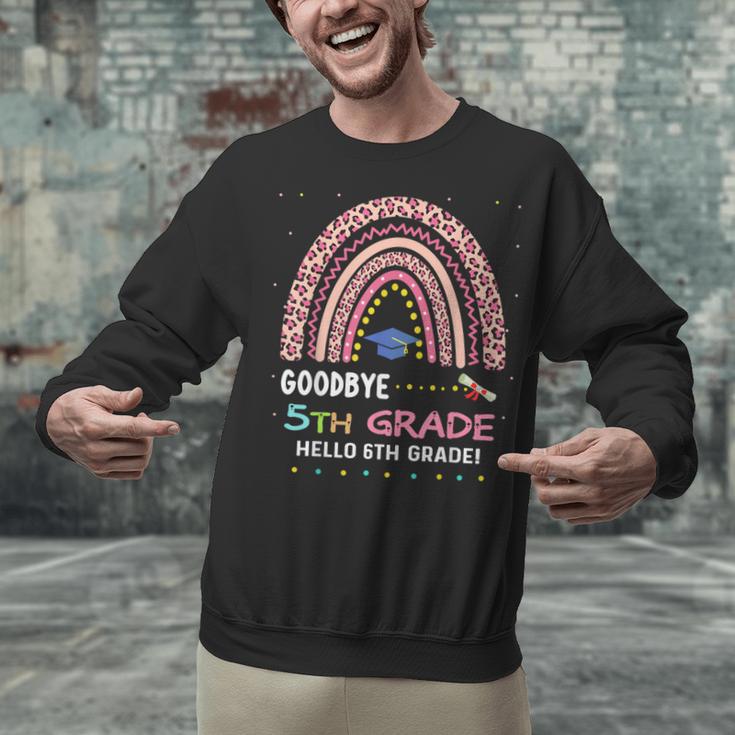 Goodbye 5TH Grade Graduation 2024 Hello 6TH Grade Rainbow Unisex Sweatshirt