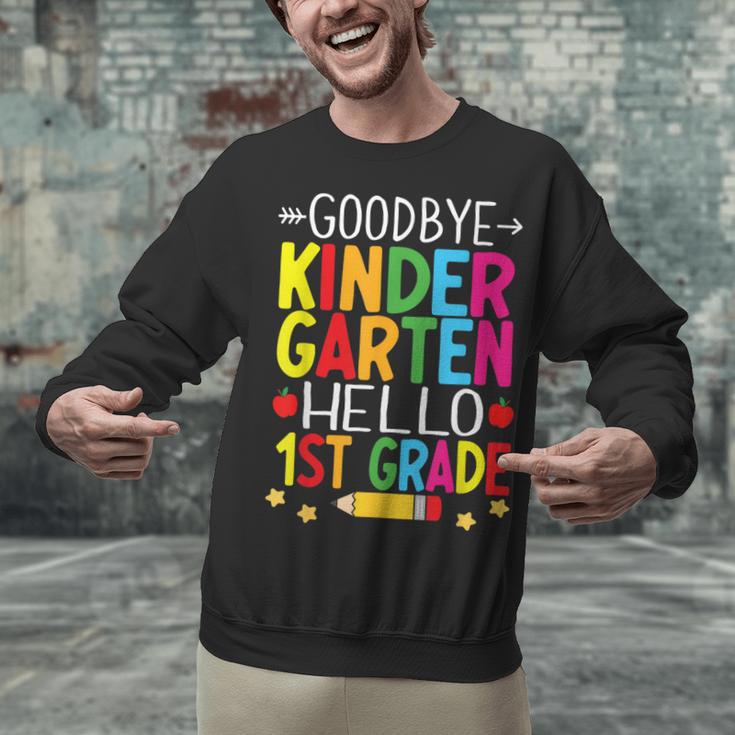 Goodbye Kinder Garten Hello 1st Grade Graduation 2024 Unisex Sweatshirt