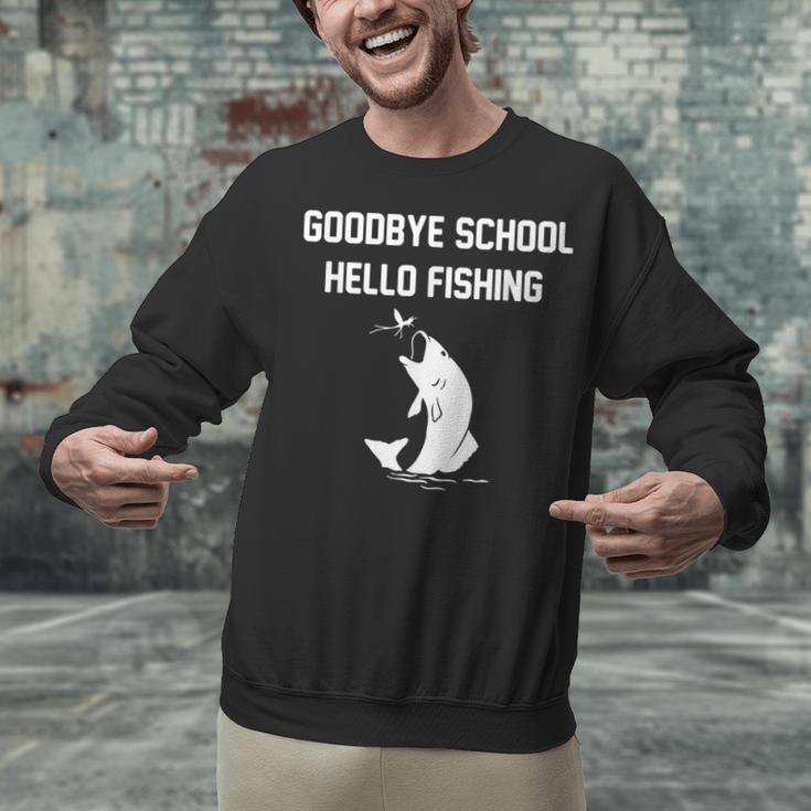 Goodbye School Hello Fishing Graduation T-Shirt Unisex Sweatshirt