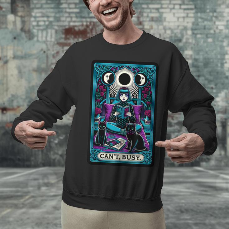 Gothic Girl Tarot Card Introverted Reader And Reading Unisex Sweatshirt Gothic Girl Tarot Card Introverted Reader And Reading Unisex Sweatshirt